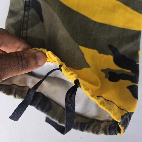 Rothco Cargo Camouflag Pants Men Regular Yellow Stinger Surplus Drawstring 27x30 - Picture 4 of 13